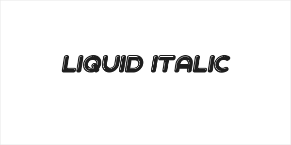 Liquid Italic Logo