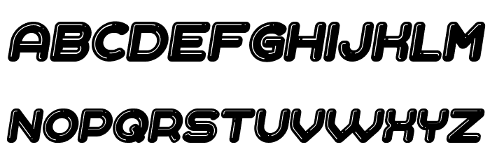 Liquid Italic Font LOWERCASE