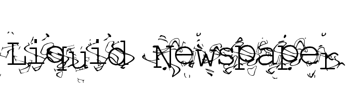 Liquid Newspaper  Descarca Fonturi Gratis