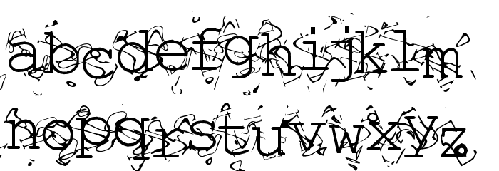 Liquid Newspaper フォント 小文字