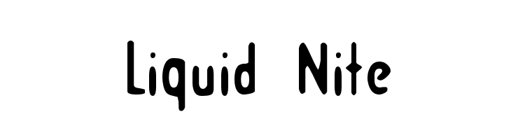 Liquid Nite फ़ॉन्ट
