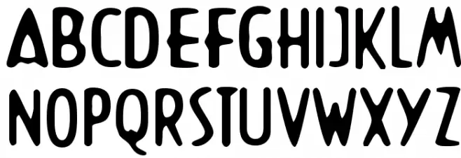 Liquid Nite Font UPPERCASE