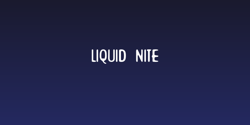 Liquid Nite Social Header