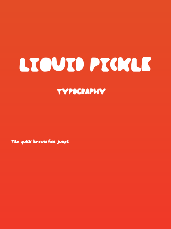 Liquid Pickle Poster