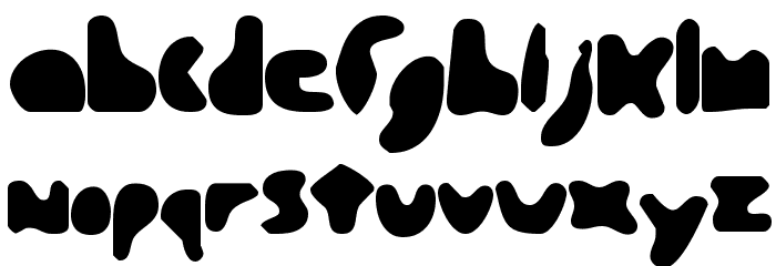 Liquid Pickle Font LOWERCASE