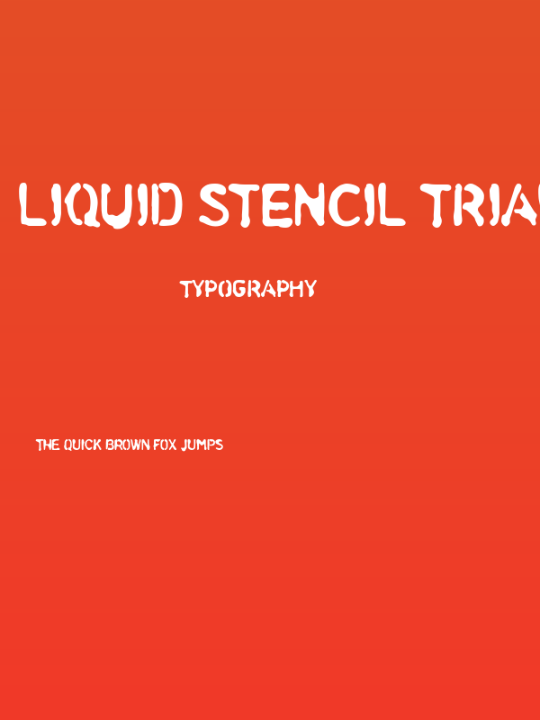 Liquid Stencil trial Poster