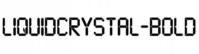 LiquidCrystal-Bold  Fuentes Gratis Descargar