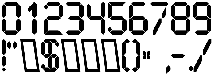 LiquidCrystal-Bold Font OTHER CHARS
