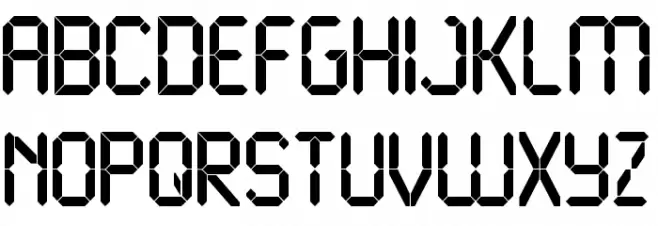 LiquidCrystal-Bold Polices MAJUSCULES