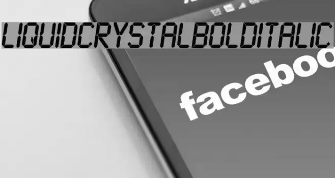 LiquidCrystal-BoldItalic Schriftart examples