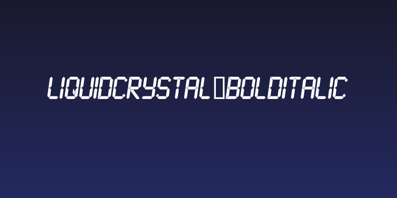 LiquidCrystal-BoldItalic Social Header