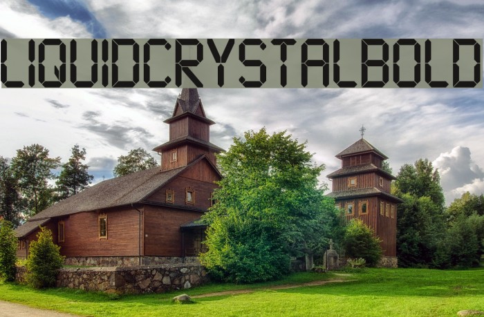 LiquidCrystal-Bold Font examples