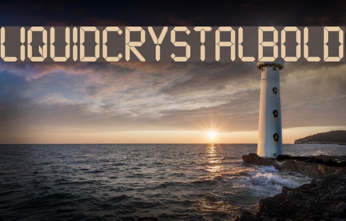 LiquidCrystal-Bold Font examples
