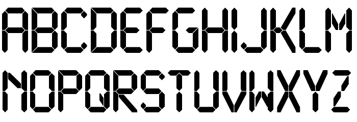LiquidCrystal-Bold Font LOWERCASE