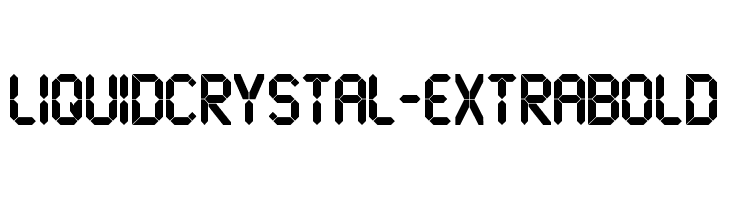 LiquidCrystal-ExtraBold  Fuentes Gratis Descargar