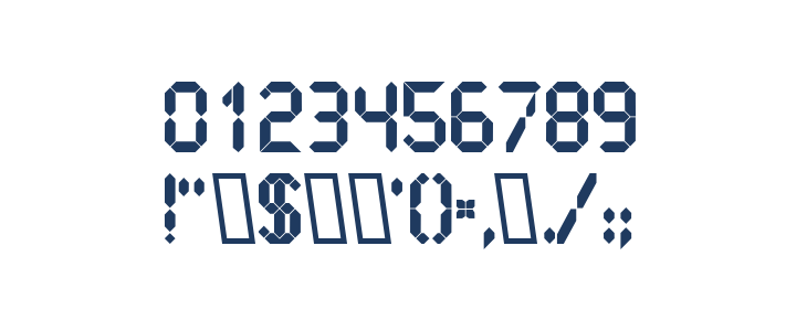 LiquidCrystal-ExtraBold Other Characters