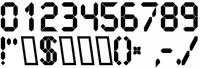 LiquidCrystal-ExtraBold Font OTHER CHARS