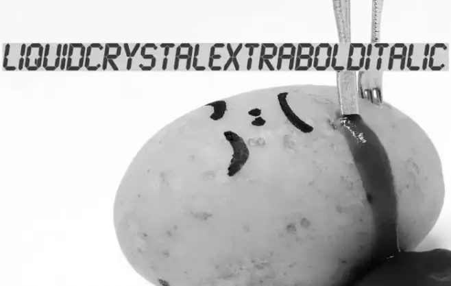 LiquidCrystal-ExtraBoldItalic Example 2