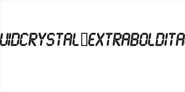 LiquidCrystal-ExtraBoldItalic Logo