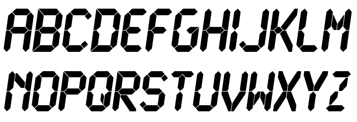 LiquidCrystal-ExtraBoldItalic Font LOWERCASE