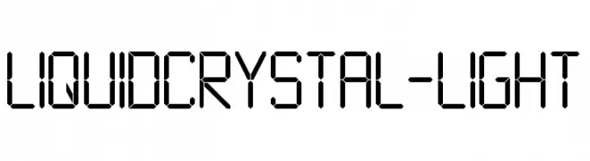 LiquidCrystal-Light  नि: शुल्क फ़ॉन्ट्स डाउनलोड