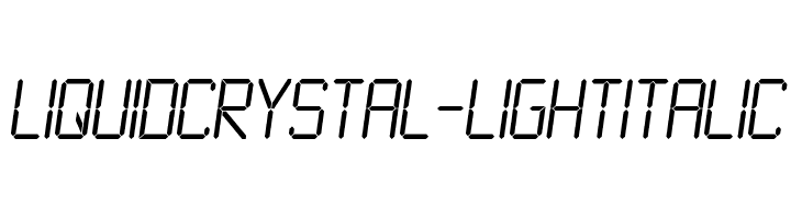 LiquidCrystal-LightItalic  नि: शुल्क फ़ॉन्ट्स डाउनलोड
