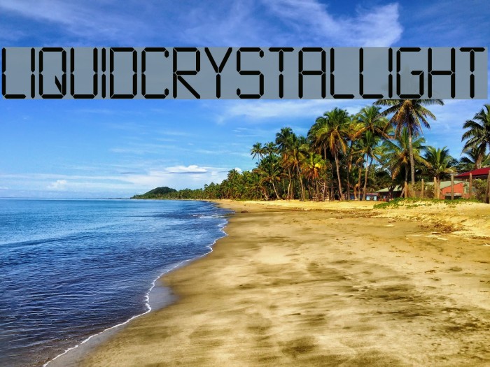 LiquidCrystal-Light Font examples