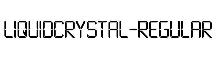 LiquidCrystal-Regular  免费字体下载