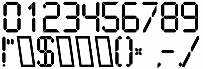 LiquidCrystal-Regular Font OTHER CHARS