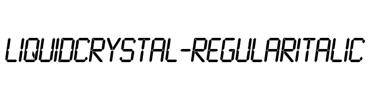 LiquidCrystal-RegularItalic  Frei Schriftart Herunterladen