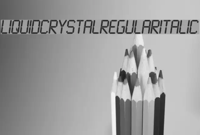LiquidCrystal-RegularItalic Example 2