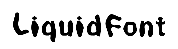 LiquidFont फ़ॉन्ट