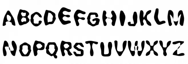 LiquidFont Fonte MAIÚSCULAS