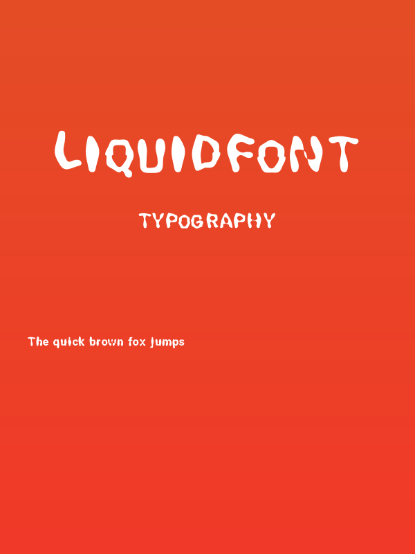 LiquidFont Poster
