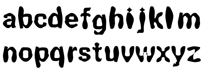 LiquidFont Font LOWERCASE