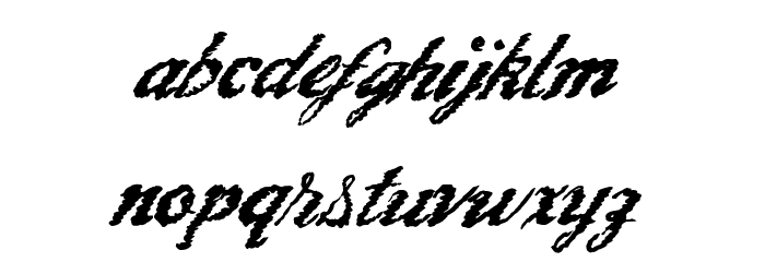 LiquidMagic Font LOWERCASE