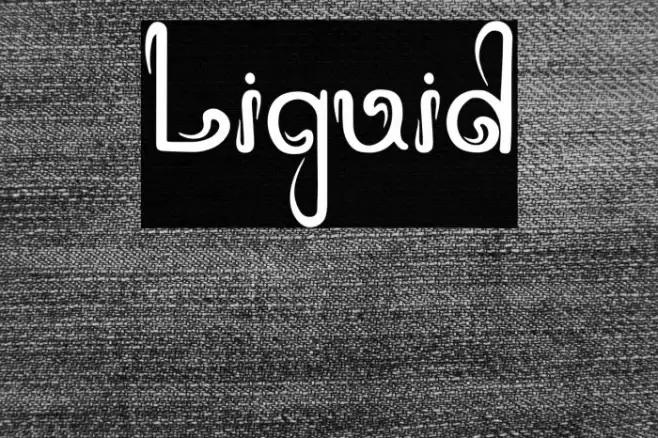 Liquid Font examples