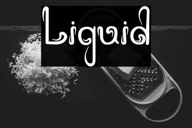 Liquid Font examples
