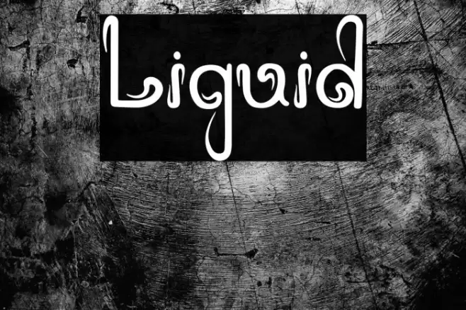 Liquid Font examples