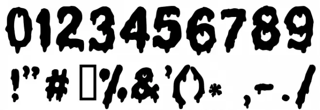 Liquidism part 2 Font OTHER CHARS