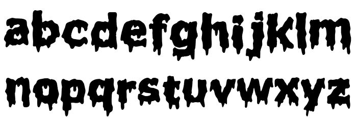 Liquidism part 2 Font LOWERCASE