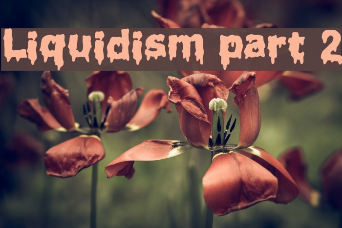 Liquidism part 2 Font examples