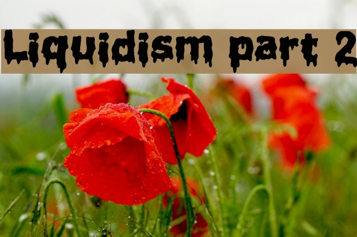 Liquidism part 2 Font examples