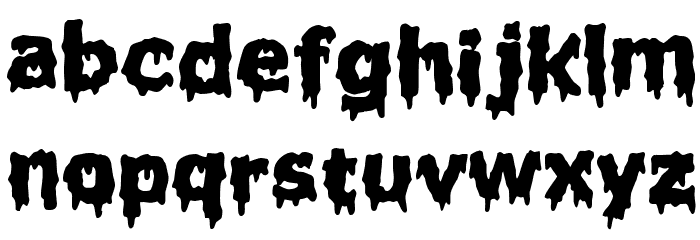 Liquidism part 2 Font LOWERCASE