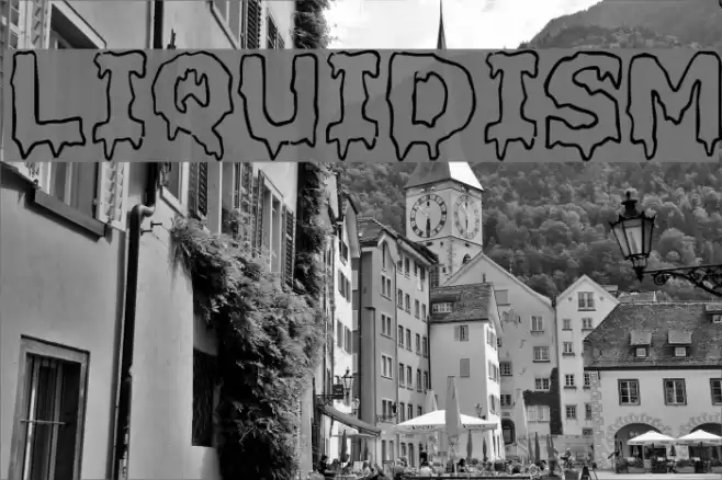 Liquidism Font examples