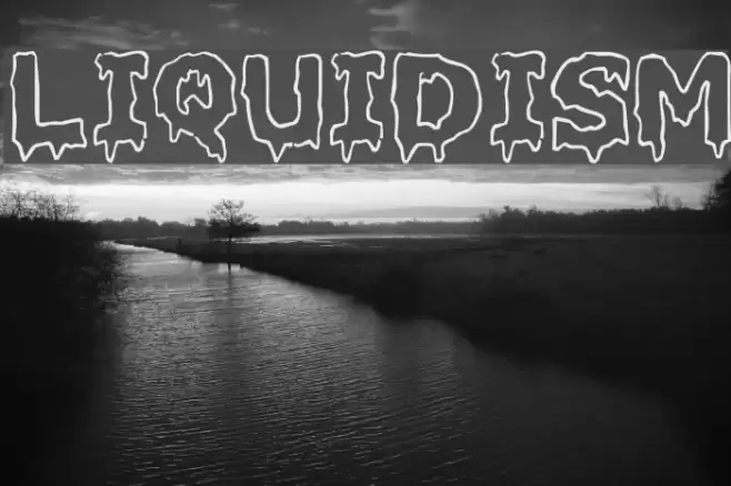 Liquidism Font examples