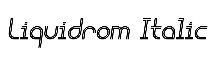 Liquidrom Italic  フリーフォントのダウンロード