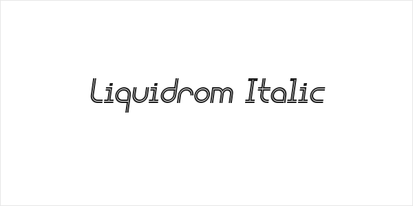 Liquidrom Italic Logo