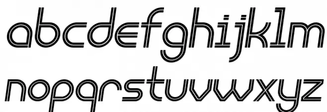 Liquidrom Italic फ़ॉन्ट लोअरकेस