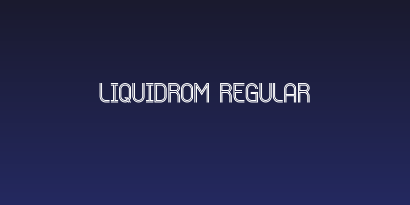 Liquidrom Regular Social Header